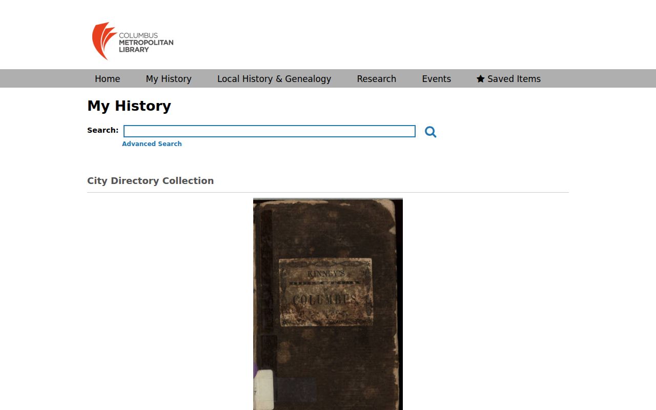 Norwich Township city directory digitized collection title search
