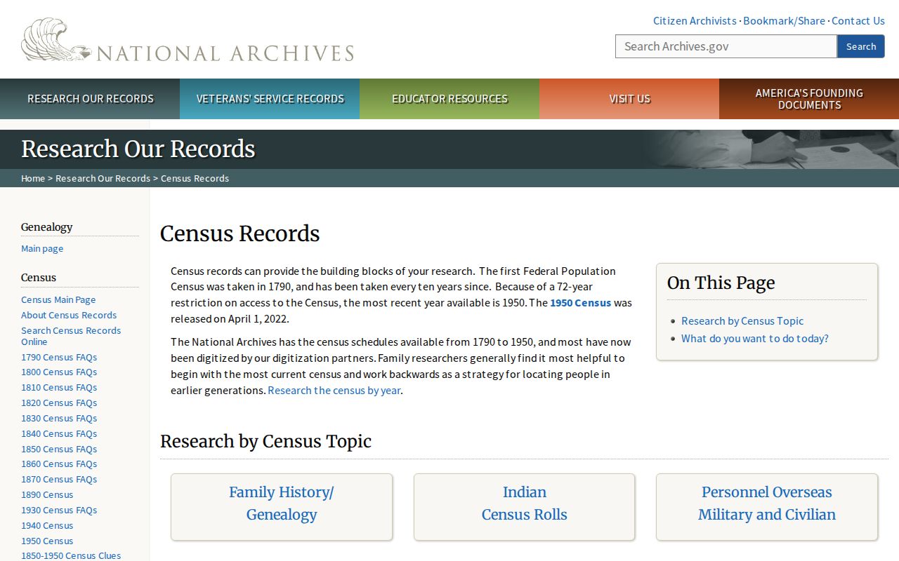 Norwich Township city directory census research at National Archives